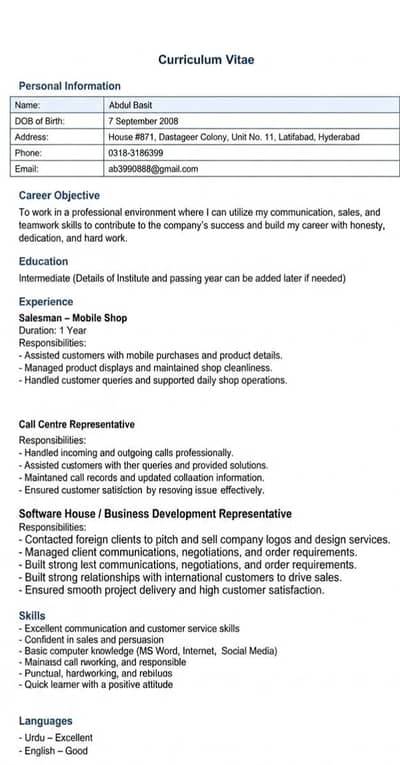 I need a job