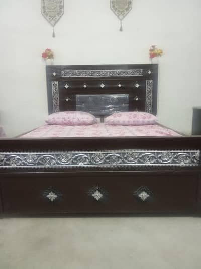 wooden bed