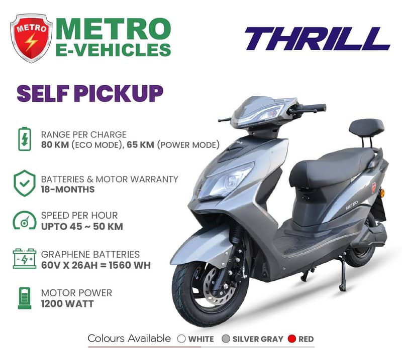 Metro Thrill electric scooty 1