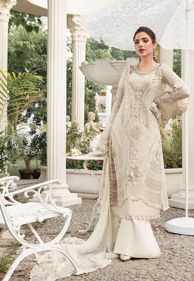 Brand :*MARAI. B* Chiffon Suit  03 Unstitched Suit