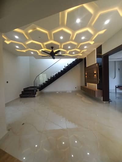 Brand new 10 luxury house 5 bed accommodation 2 American kitchen 1 Servent two species TV lounge available for rent in Bahria Enclave Islamabad.