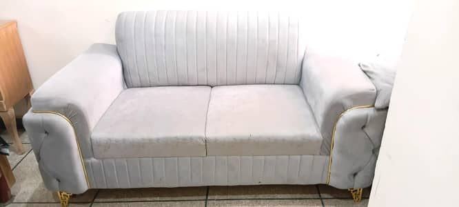 6 seater western style sofa set under warranty foam and solid wood