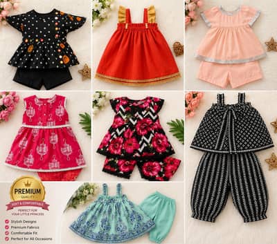  Premium Baby Girls Dresses & Stitching Service 