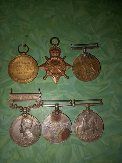 Rare British Military Medal Collection 6 Vintage Medals
