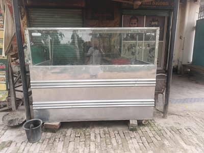 steel counter front glass top per b glass hy 12mm
