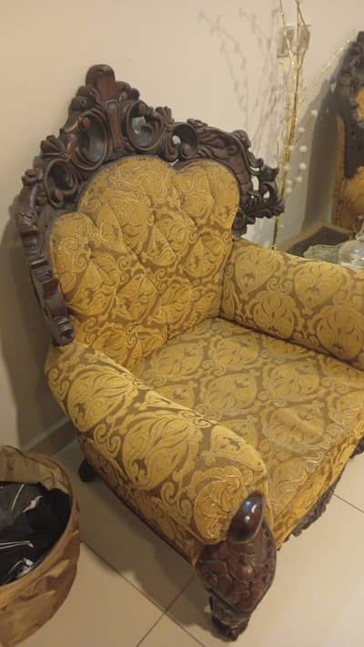 Pure wooden sofa set for sell
