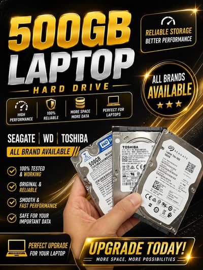 500GB HARD LAPTOP