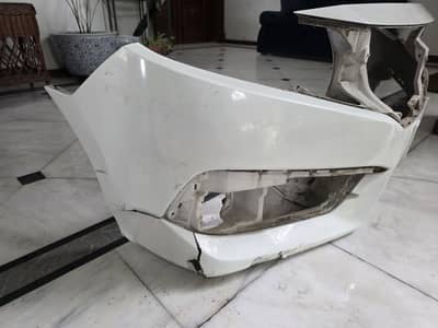 Honda Civic White 2019 Front Bumper