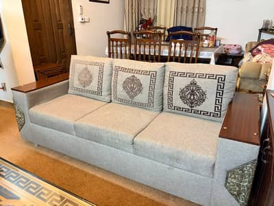 7 seater sofa set and Dewan
