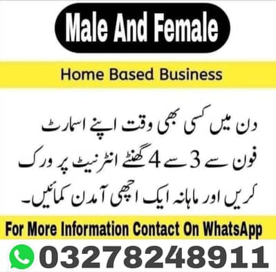 Daily Earning, Online work, home work contact 03278248911