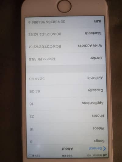iPhone 6 (OFFICIAL) PTA APPROVED 64GB condition10/7.5