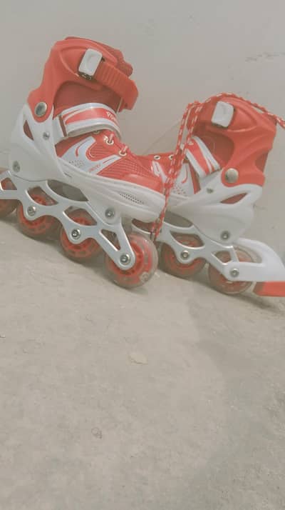 dark red skates