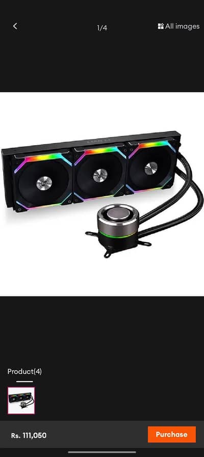 Lian li Galahad 360 liquid cooler system