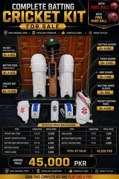 hardball kit in new condition