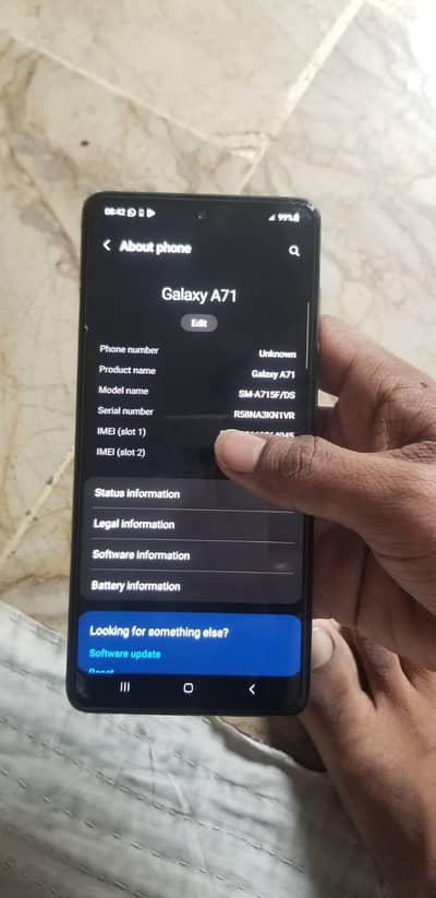 Samsung Mobile A71 8/128 dual sim official approved