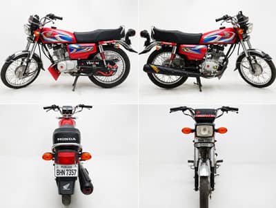 Honda CG 125 red colour used motorcycle for sale