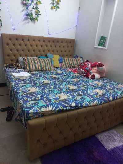 double size for two or three people, bed and mattress all together