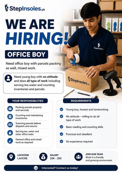 Packing & Inventory Assistant – StepInsoles. pk