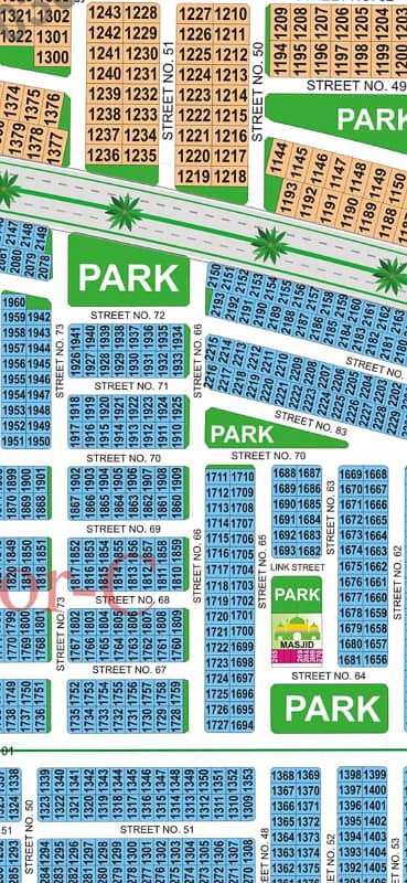 10 Marla Corner Extra Land And Park Facing Plot Available for Sale (North Open)