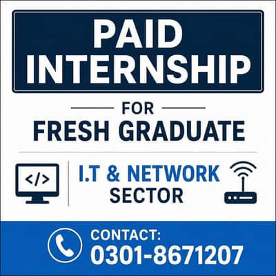 Paid internship for fresh graduate