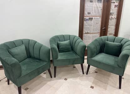 Sofa Chairs - Luxury 3 Piece Set