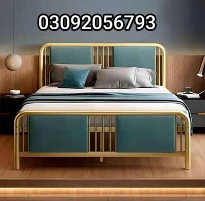 Double Bed//iron Bed// Bed Set//Queen bed//Steel bed//03092056793