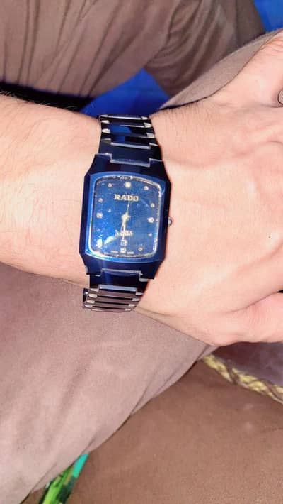 Rado Jubile Swiss Tungsten Steel Quartz Watch Diamond Dial 30mm READ