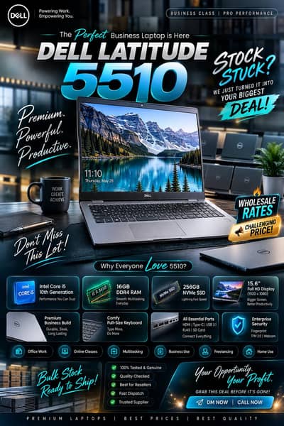 Dell Latitude 5510 | Core I5 10th generation | 15.6" Display