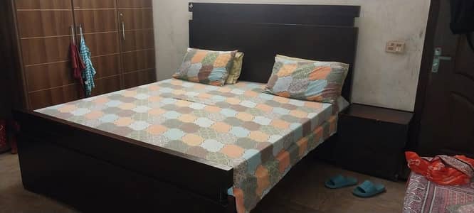 Used wooden Bed set . . . . . .