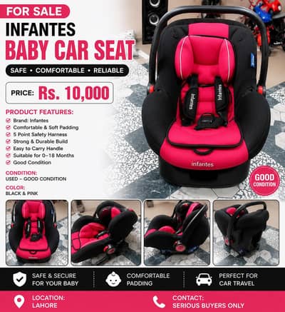 Infantes Baby Car Seat – Used