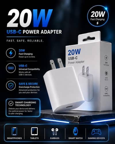 Imported Apple 20W USB-C Power Adapter