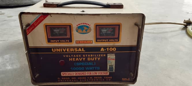 Universal A-100 10KW Heavy Duty Voltage Stabilizer