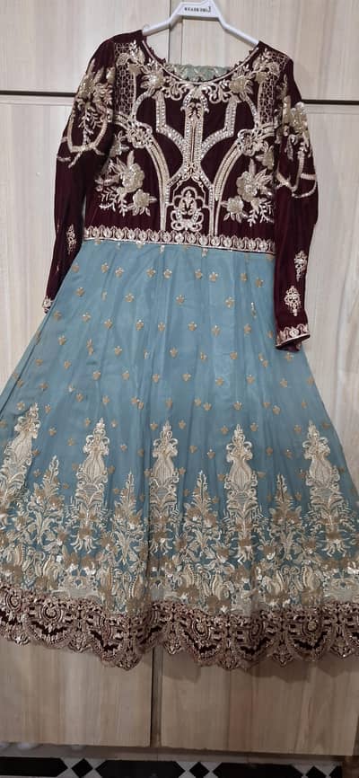 IMROZIA PISHWAS MAXI STYLE FROK SLIGHTLY USED IN VERY GOOD CONDITION