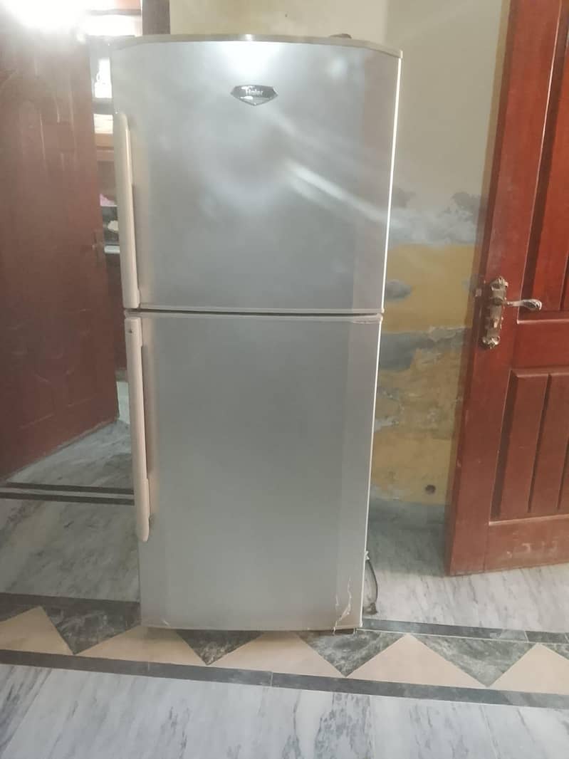 medium size fridge. 0