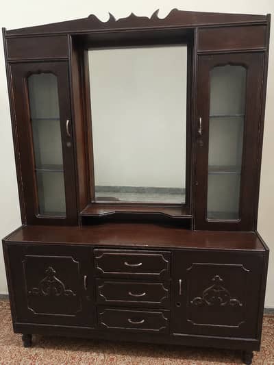 Traditional Dark Wood Dressing Table