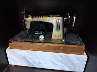 Salika Sewing Machine with Sewing Motor And Wooden Stand