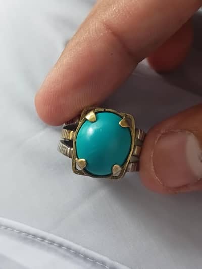nishapuri Feroza with Beautiful design ring 