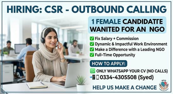 Female CSR Required