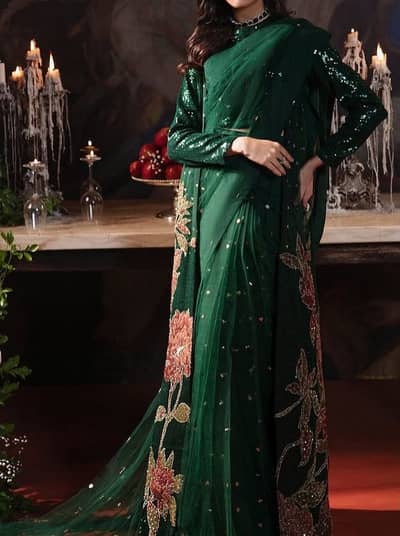 Embroidered Saree