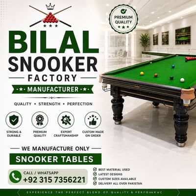 Snooker Table | Rasson | Billiards | Pool table | Snooker manufacture