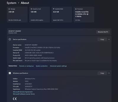 Dell Precision 3550 (i5 10th gen)