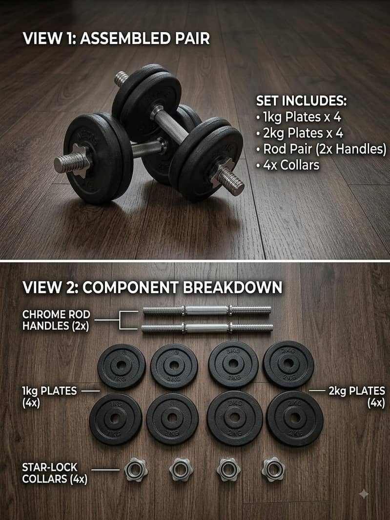 abest adjustable dumbbell with solid rod 1