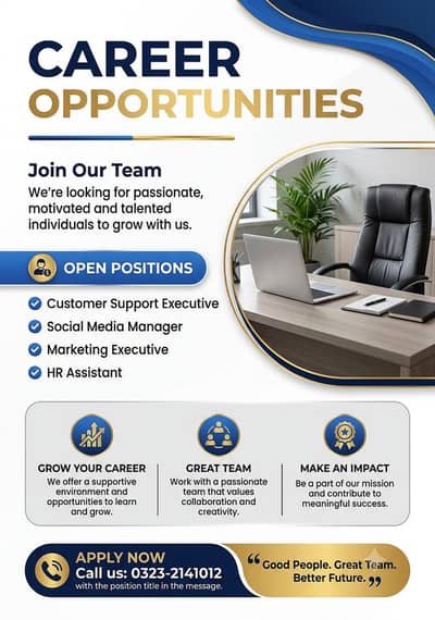 Males and Females both can apply