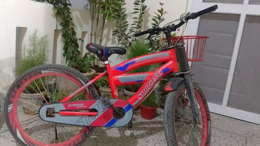 Strong Kids Bicycle – Stylish Red & Blue Cycle
