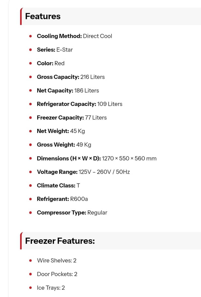 Haier Fridge 2