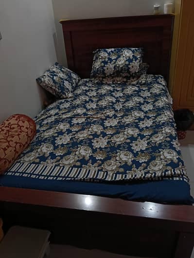 Single Bed with Madicated Mattress for sale.