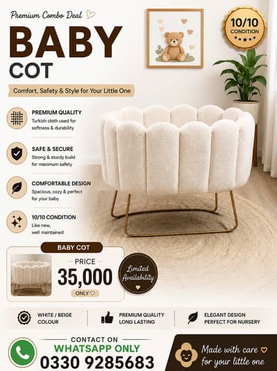 Kids Cot/ Baby Cot/ Crib/ Bassinet/ Kids Bed/ Kids Furniture