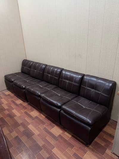 7 pc  premium quality china leather sofa set