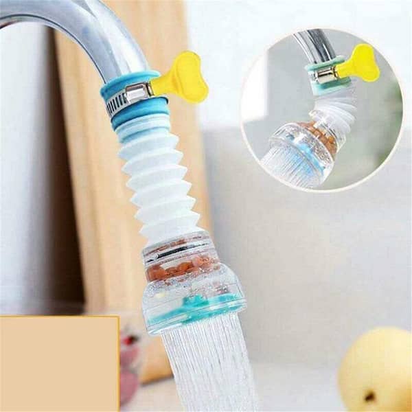360° Rotatable Adjustment Faucet Extension for Water Saving — Kitchen Sink Faucet, Shower Filter Head, Noor Mega Store