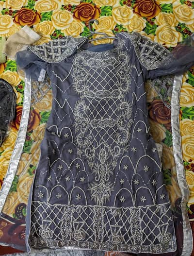3 pcs cut work gown shirt
